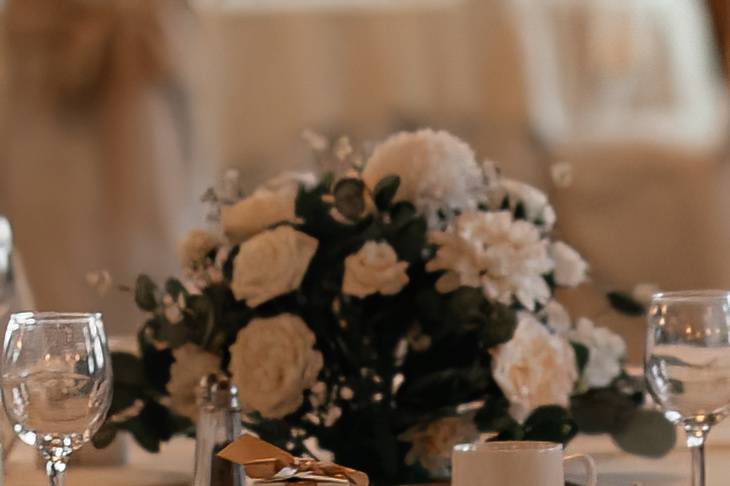 Blossoming floral centerpiece