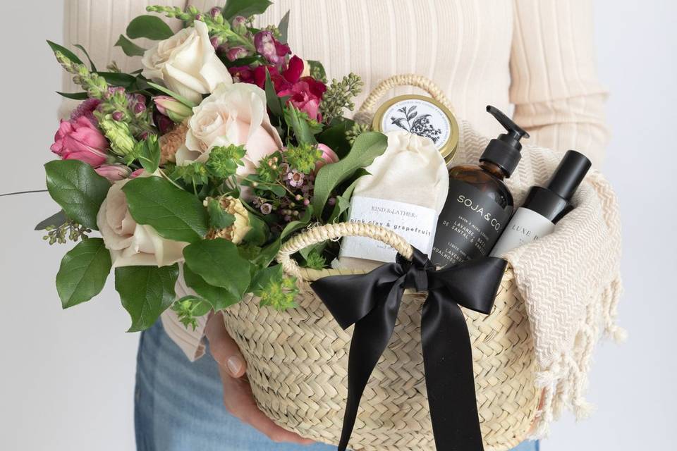 Floral Market Basket