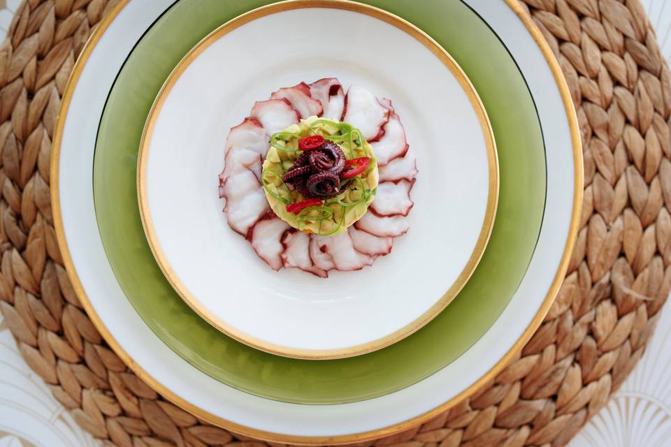 Marinated Octopus & Avocado