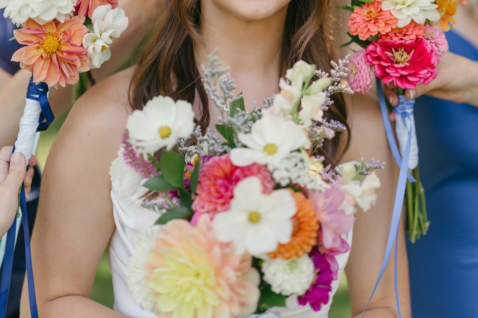 Bride in flowers
