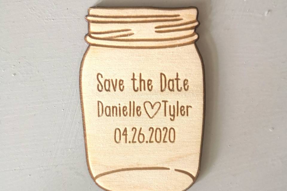 Save-the-date magnet