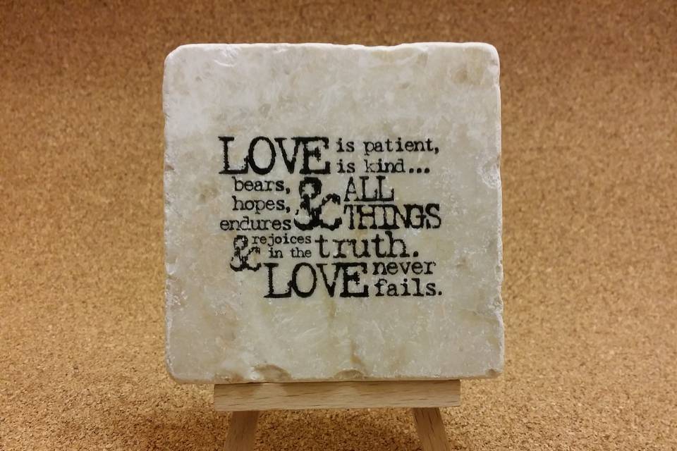 Love never fails.