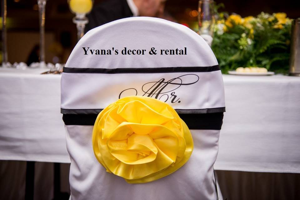 Yvana's Decor - Chair Bow