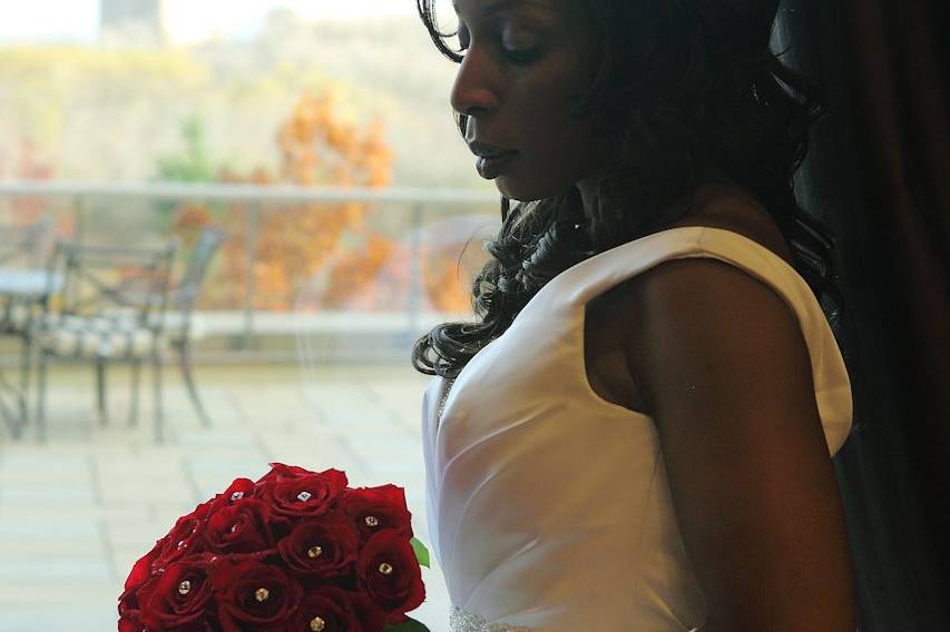 Bride with the bouquet