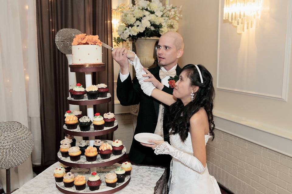 Cutting the cake