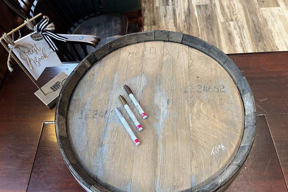 Barrel head signing