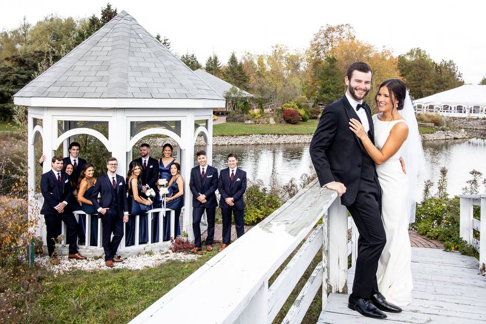 Bride, groom & bridal party