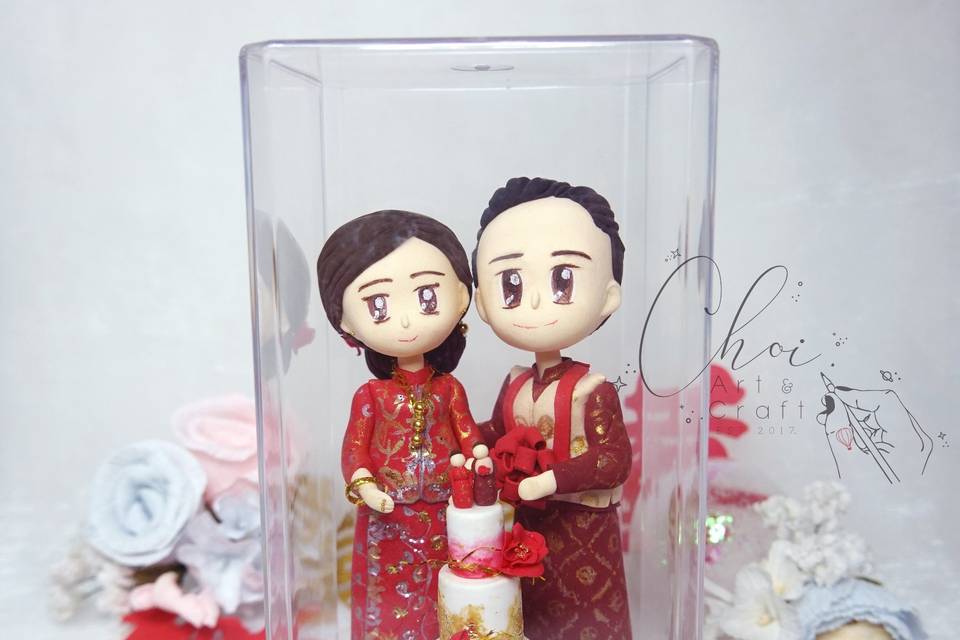 Chinese wedding cake topper