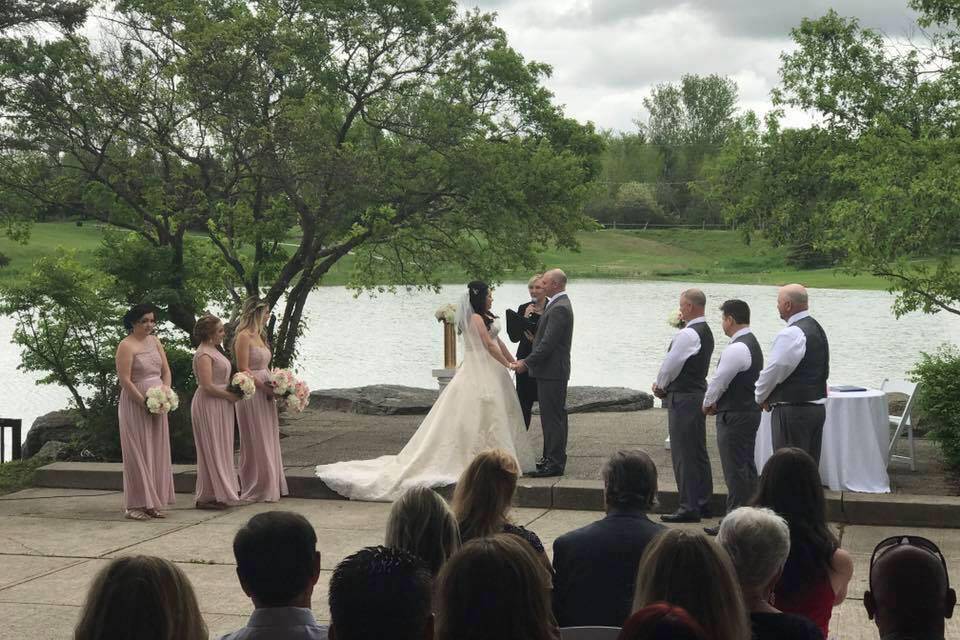 Lakeside wedding, York Region