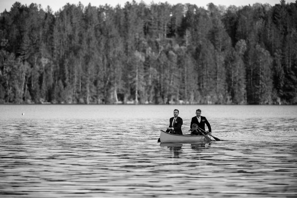 Paddling down the aisle