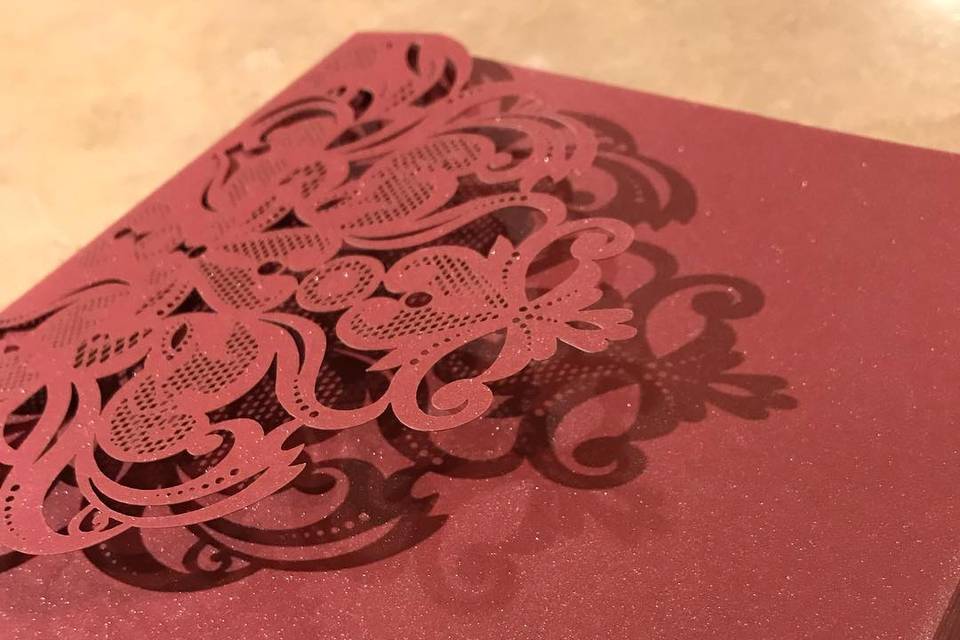 Laser Cut Pocket Invitations