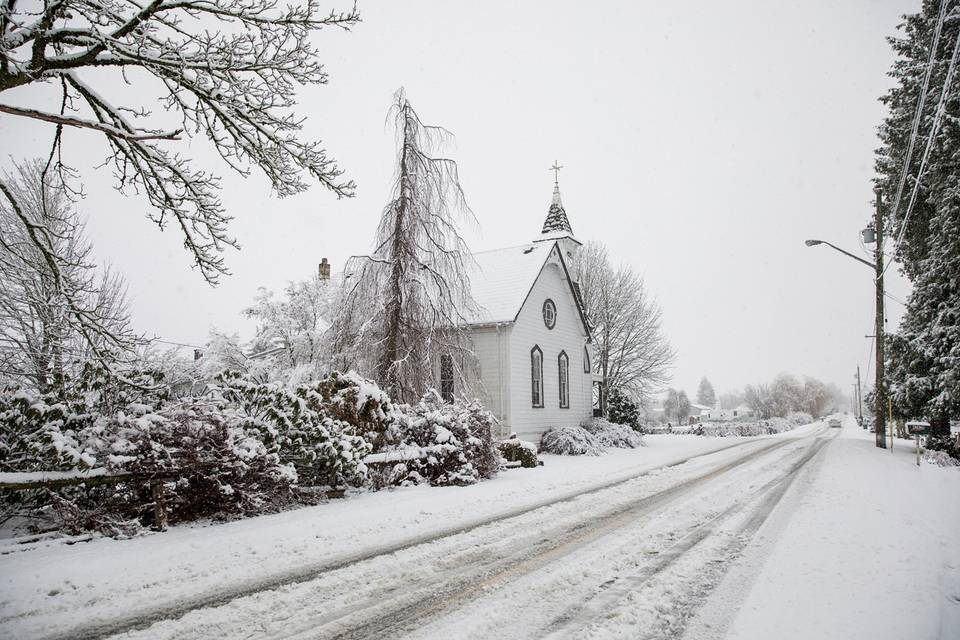 The Little White Chapel Winter
