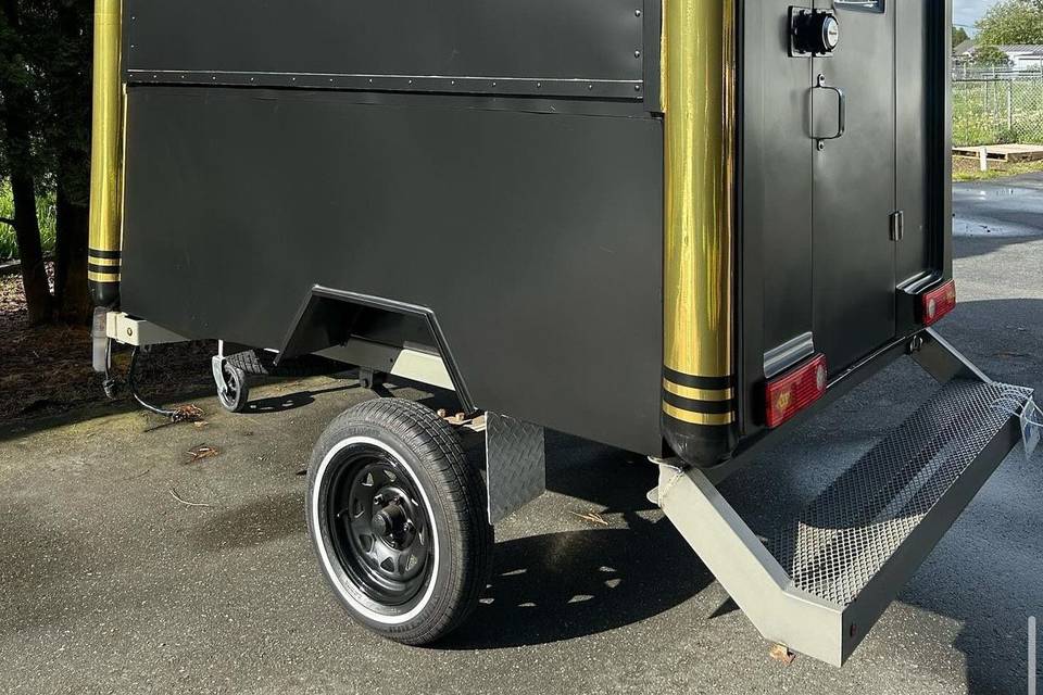 Outside our mobile bar