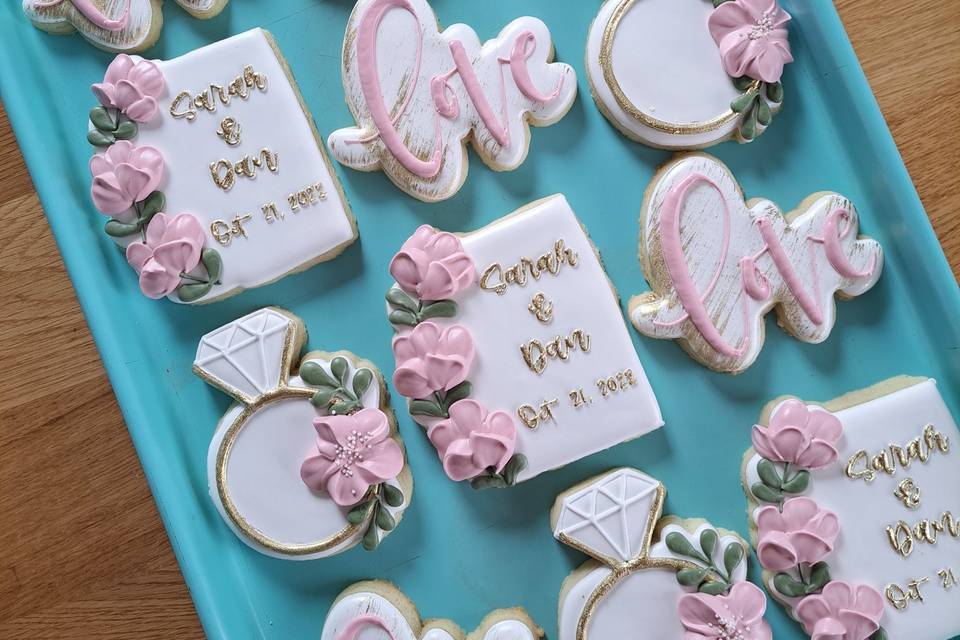 Wedding favour cookies