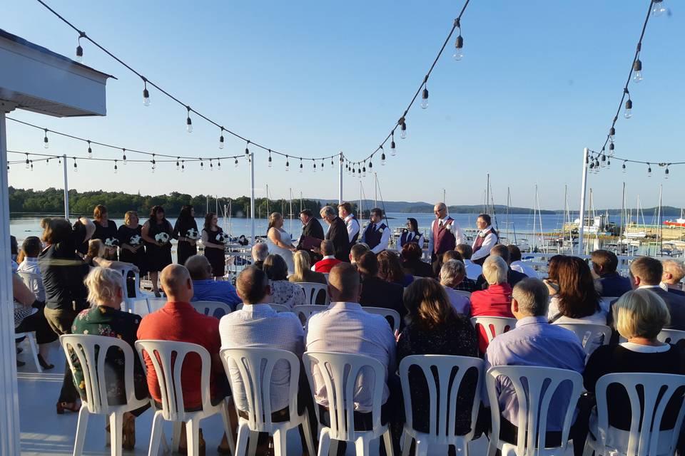 Ceremony on SJ Marina Deck