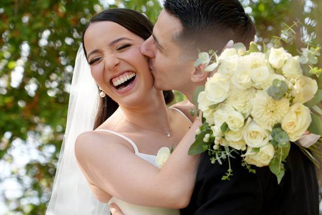 Couple laughing