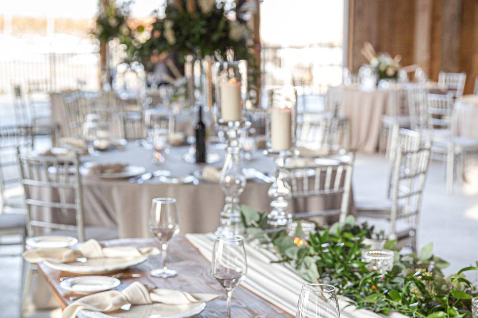 View of the head table