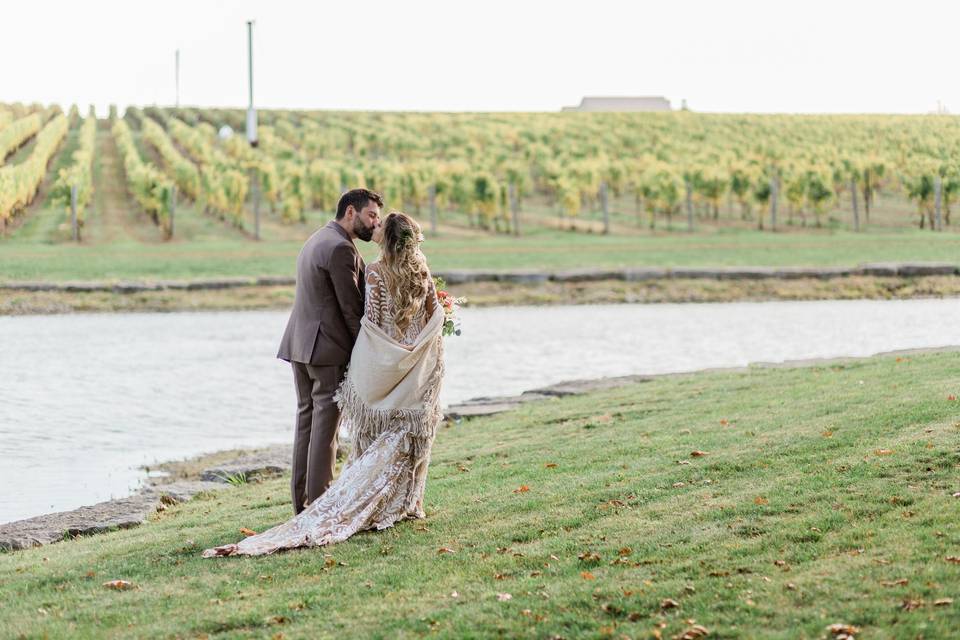 Ceremony space pond