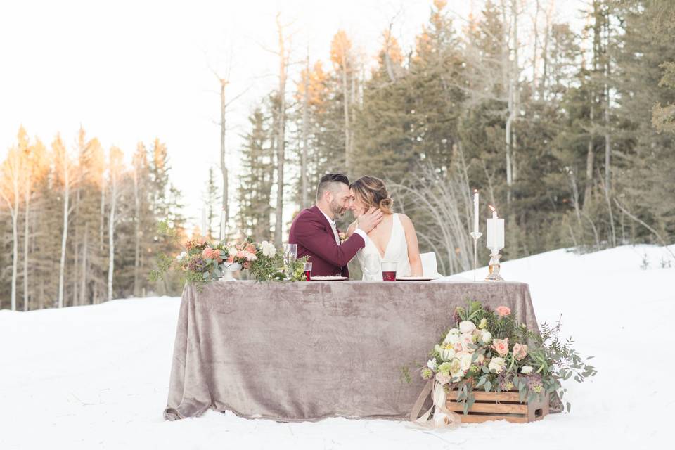 Elegant Winter Styled Shoot