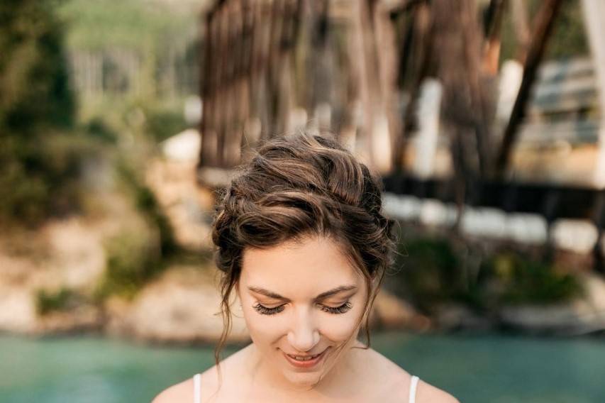 Smiling bride