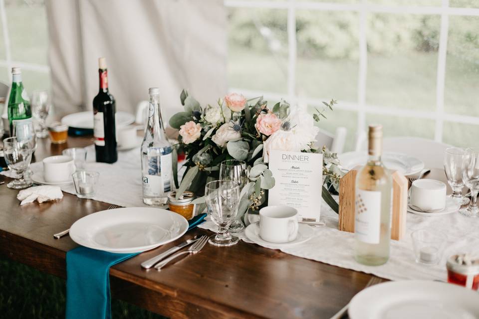 Intimate Wedding Reception