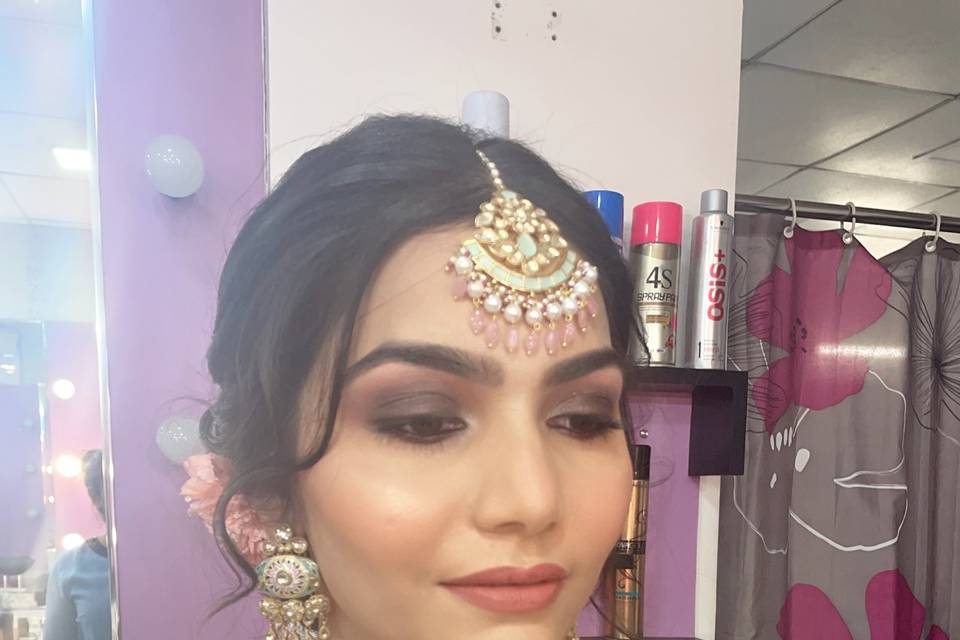 Wedding party member - makeup done