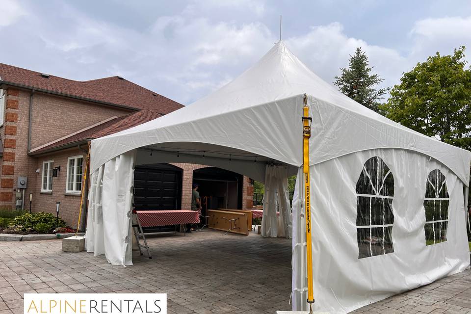 20 X 20 Frame Tent with Walls