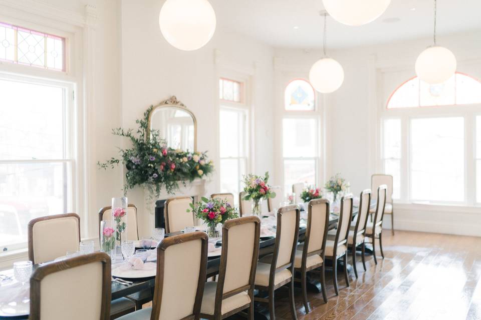 Tablescape with custom cookies