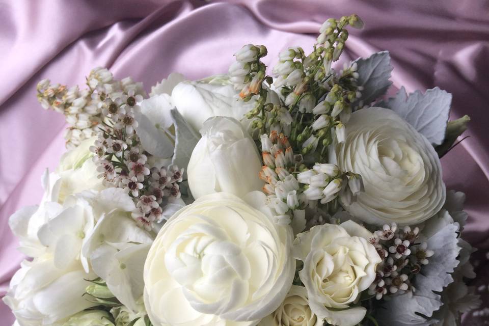 Springtime bridal bouquet