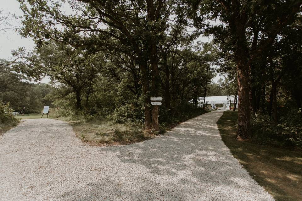Path to ceremony & reception