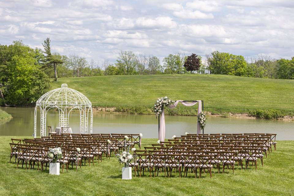 Wedding Ceremony on Pond
