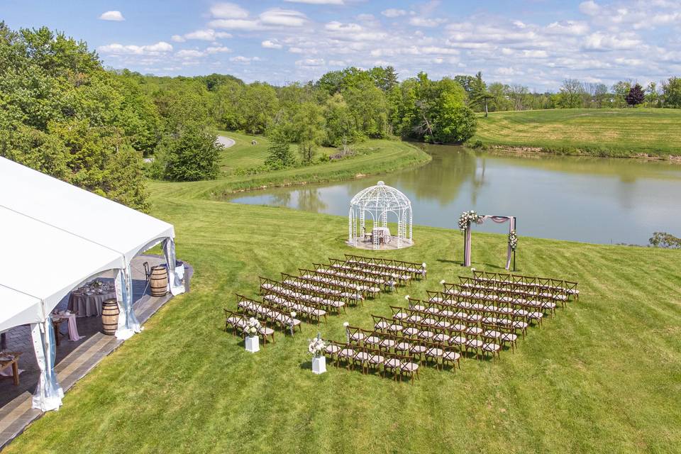 Wedding Ceremony and Tent