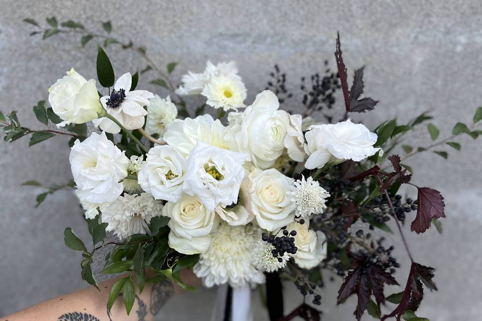 October bridal bouquet