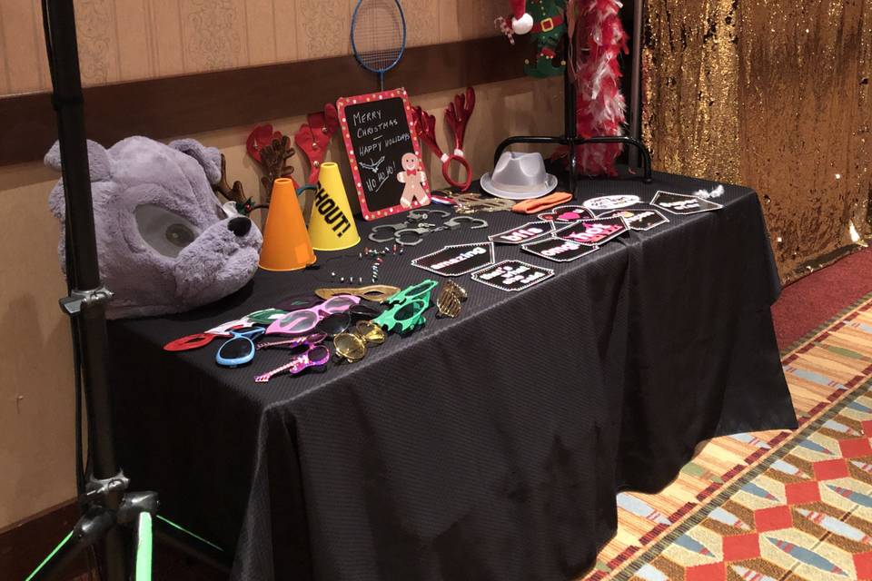 Photo Booth Props Table 1