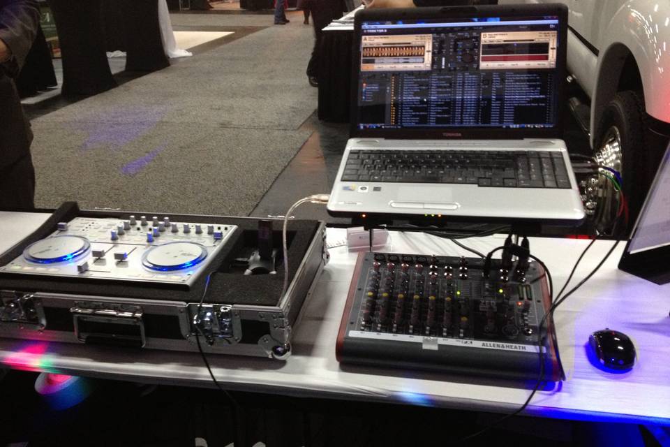 DJ setup