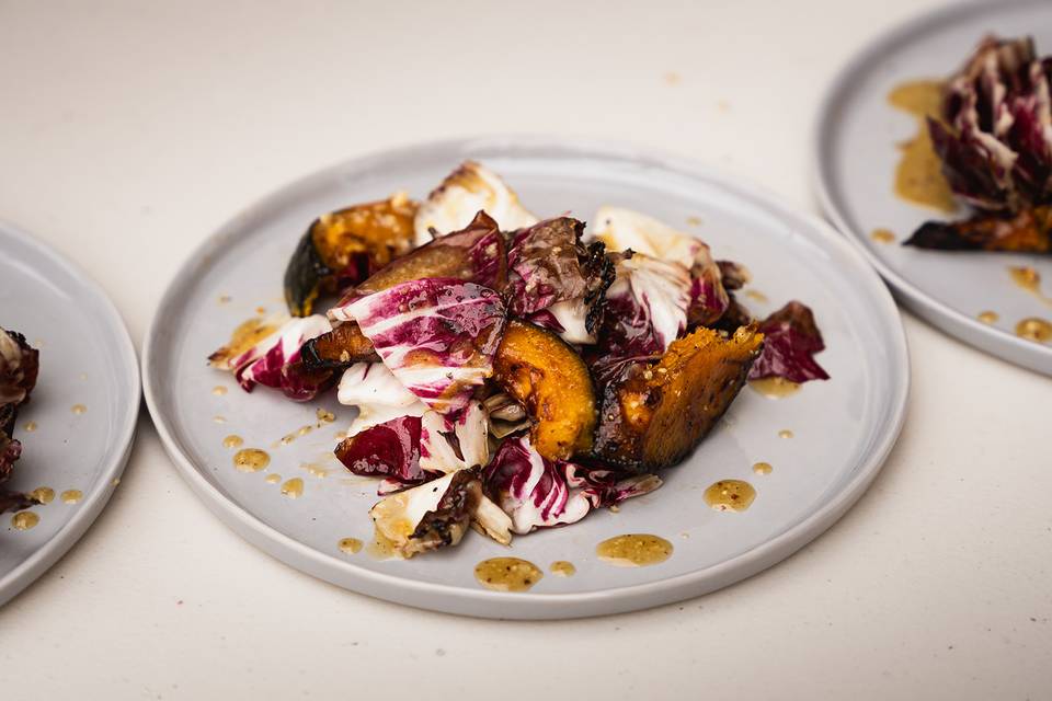 Buttercup squash and Radicchio