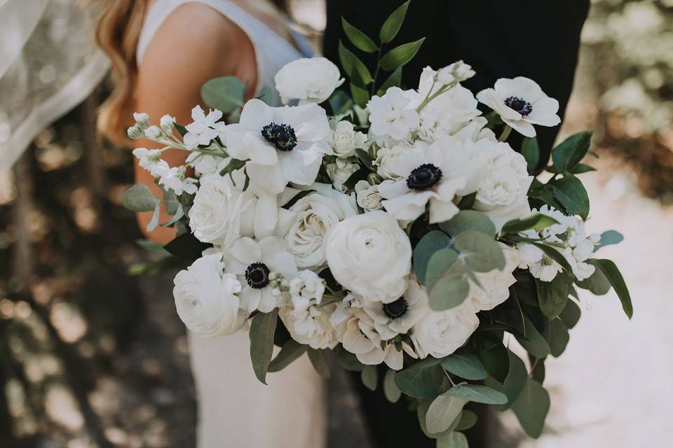 White floral bouquet