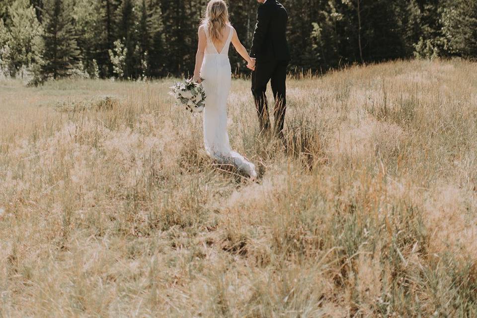 Canmore mountain wedding