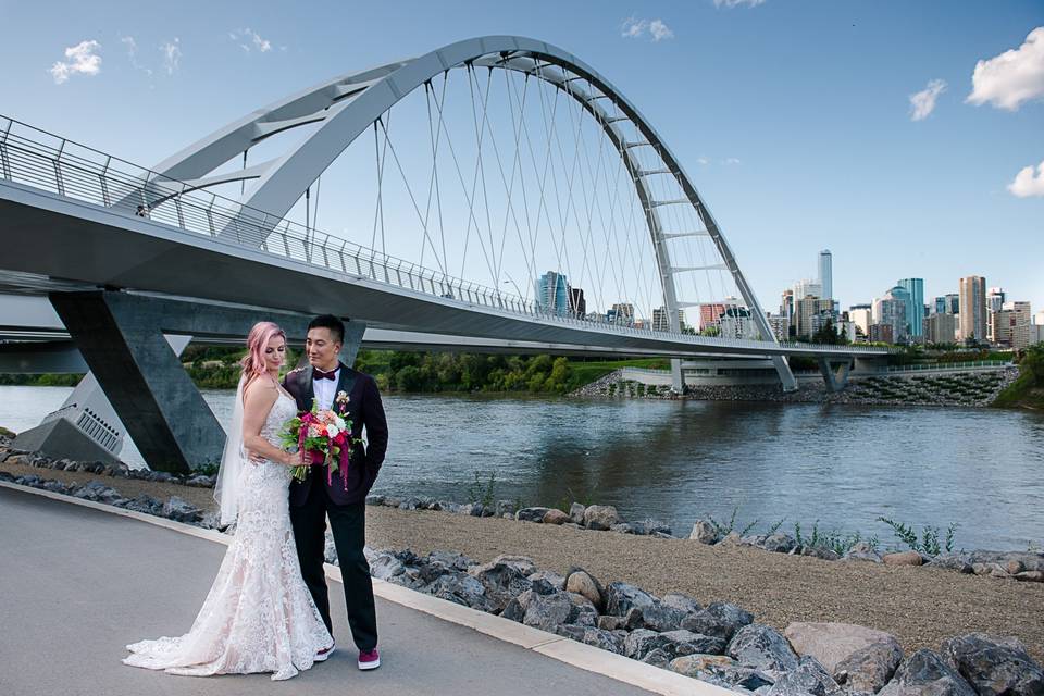 Couple by the water