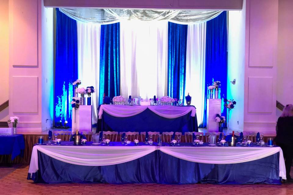 Head table & decor