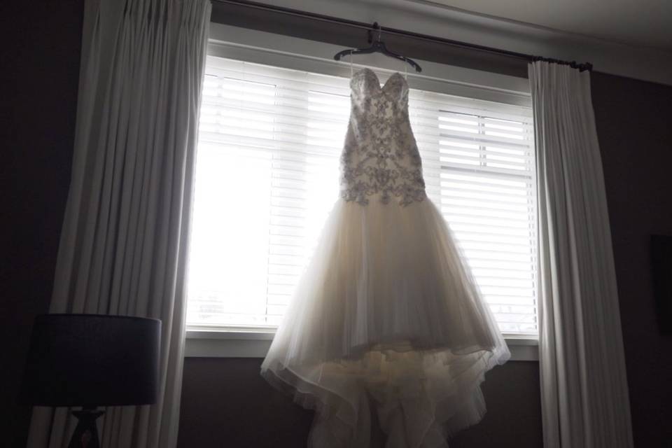 The wedding dress