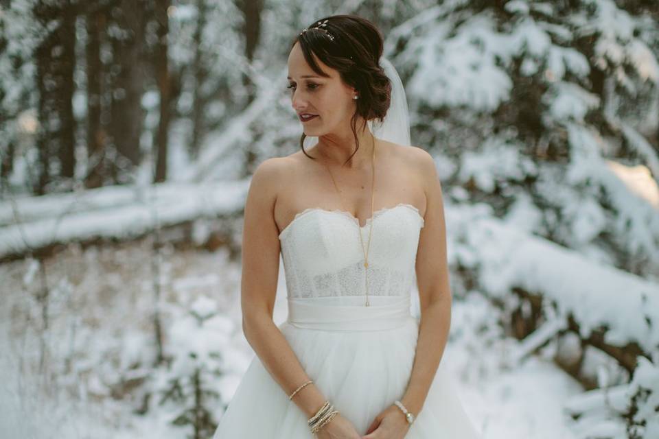 Calgary winter wedding