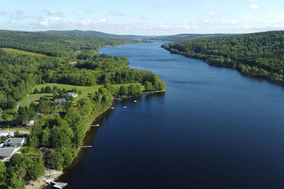 Aerial view of Lochaber Lake