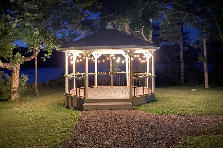 Gazebo at night