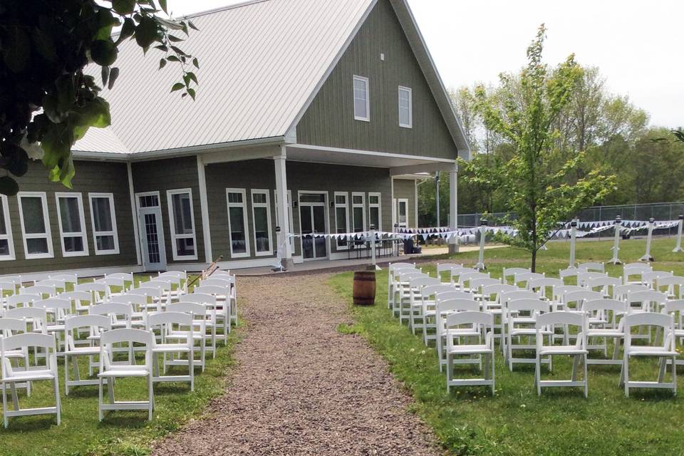 Outdoor ceremony site