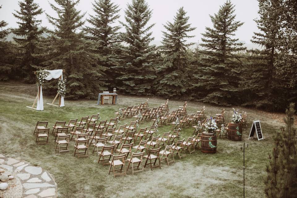 Outdoor Rustic Ceremony