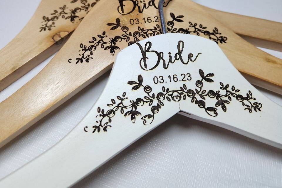 Personalized bridal hangers