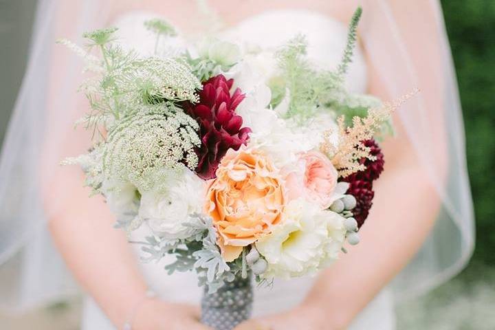 Bride with Stunning Bouquet