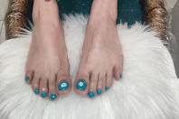 Relaxing spa pedicure