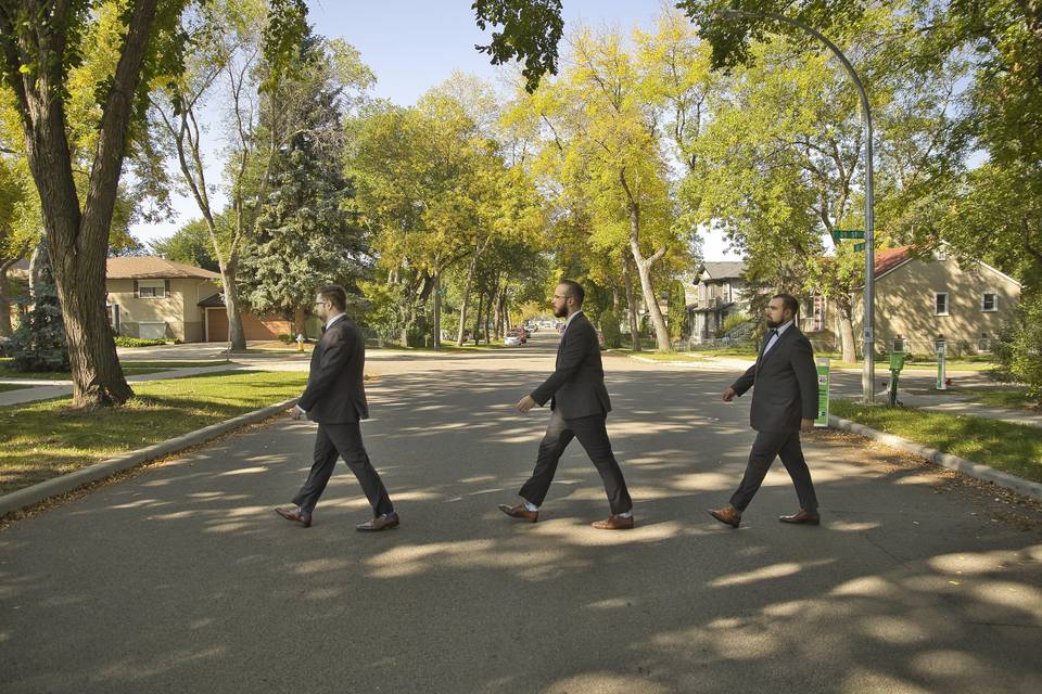 Groomsmen Abby Road Inspired